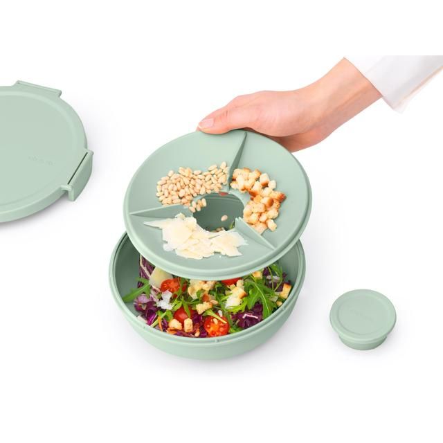 Brabantia Make &amp;amp; Take Salad Bowl 1.3L Jade Green