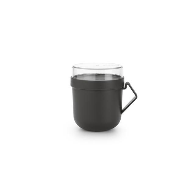 Brabantia Make &amp;amp; Take Soup Mug 0.6L Dark Grey