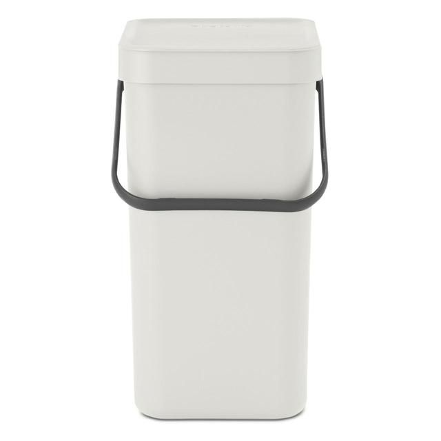 Brabantia Sort &amp;amp; Go Waste Bin 12L Light Grey