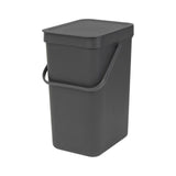 Brabantia Sort &amp;amp; Go Waste Bin  Grey 12L