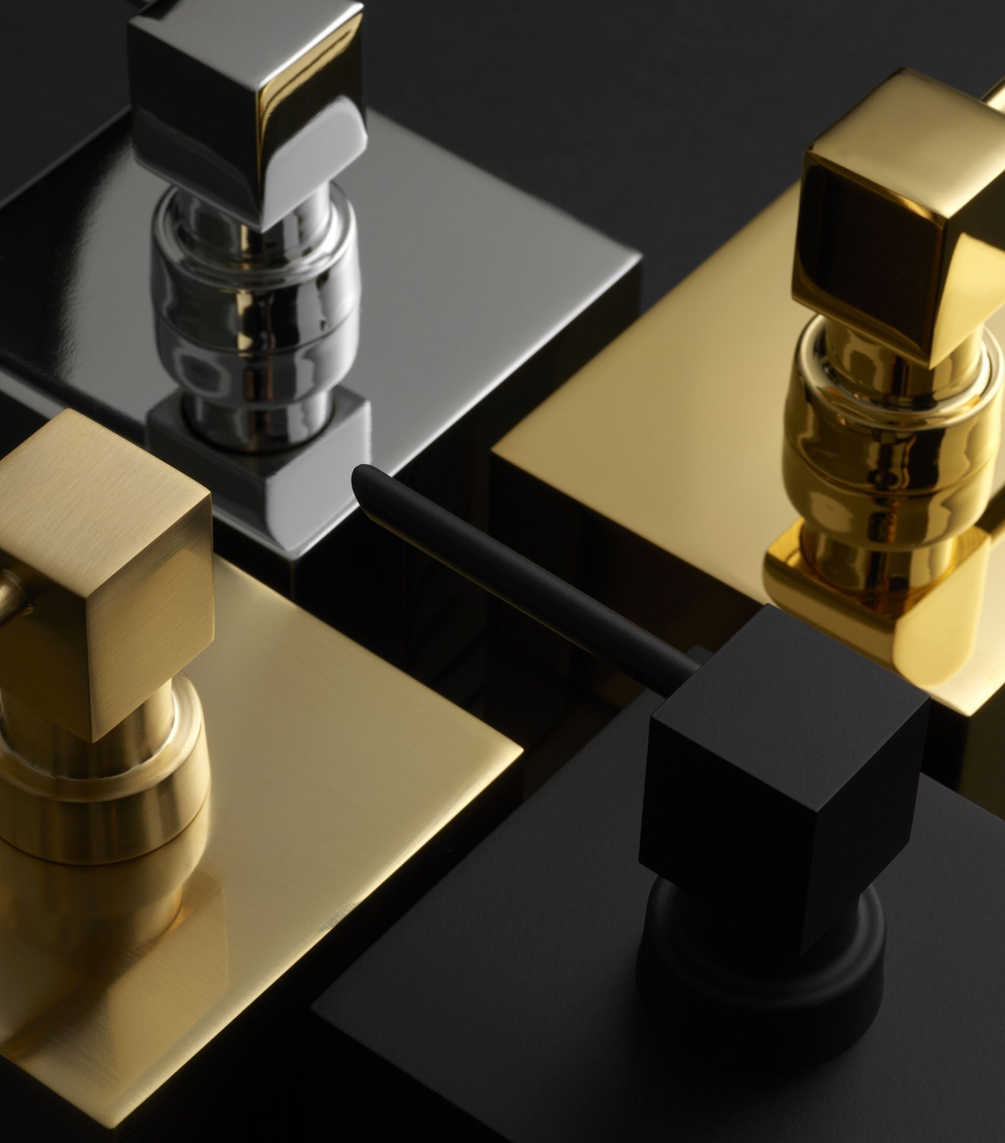 Brass Cube Soap Dispenser