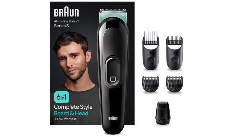 Braun 6-in-1 Beard Trimmer &amp;amp; Hair Clipper Kit MGK3411