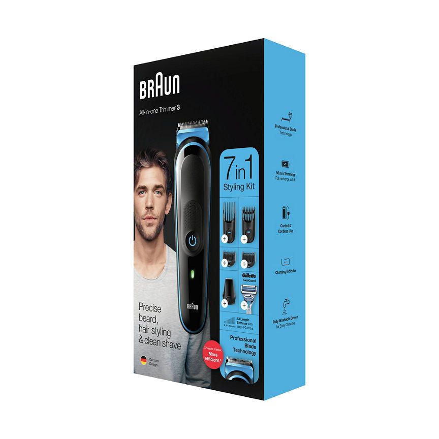 Braun 7-in-1 MGK3242 Beard Trimmer, Face Trimmer &amp;amp; Hair Clipper