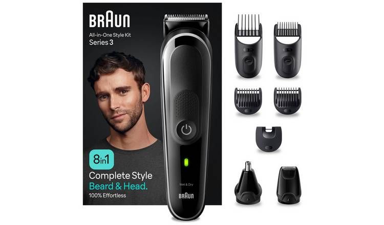 Braun 8-in-1 Beard Trimmer &amp;amp; Hair Clipper Kit MGK3440