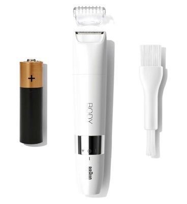 Braun Body Mini Trimmer BS1000, Electric Body Hair Removal for Women and Men