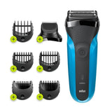 Braun Series 3 310BT Electric Wet&amp;amp;Dry Shaver, Black/Blue