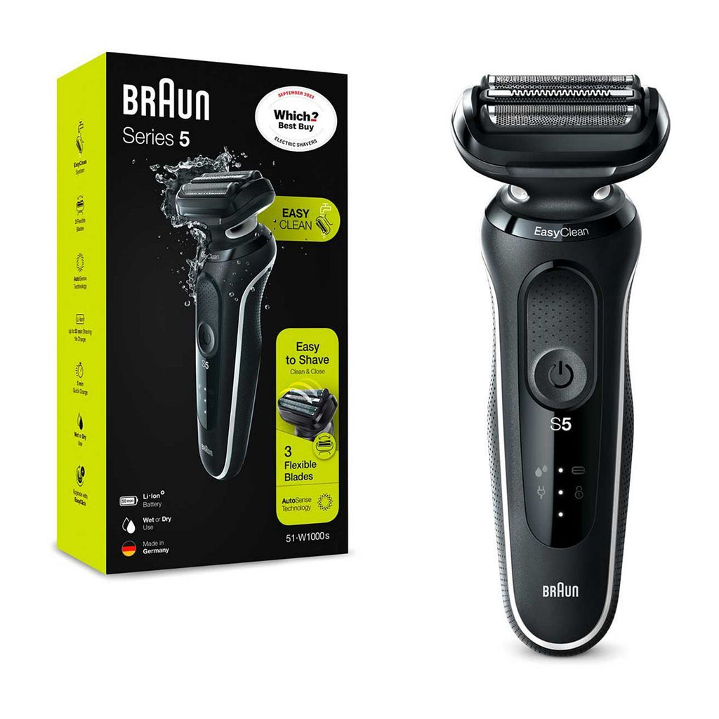 Braun Series 5 50-W1000s Electric Shaver For Men, White