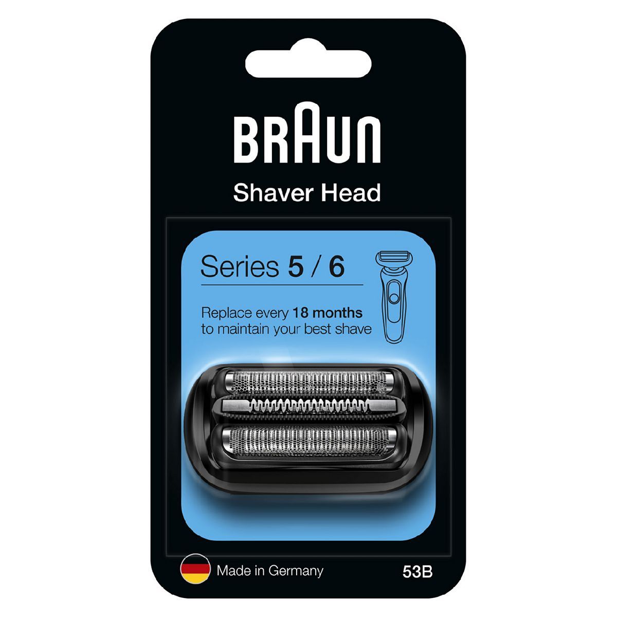 Braun Series 5 Electric Shaver Head Replacement - Black 53B