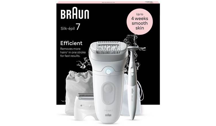 Braun Silk-epil 7 SE7-241 Wet &amp;amp; Dry Use Cordless Epilator