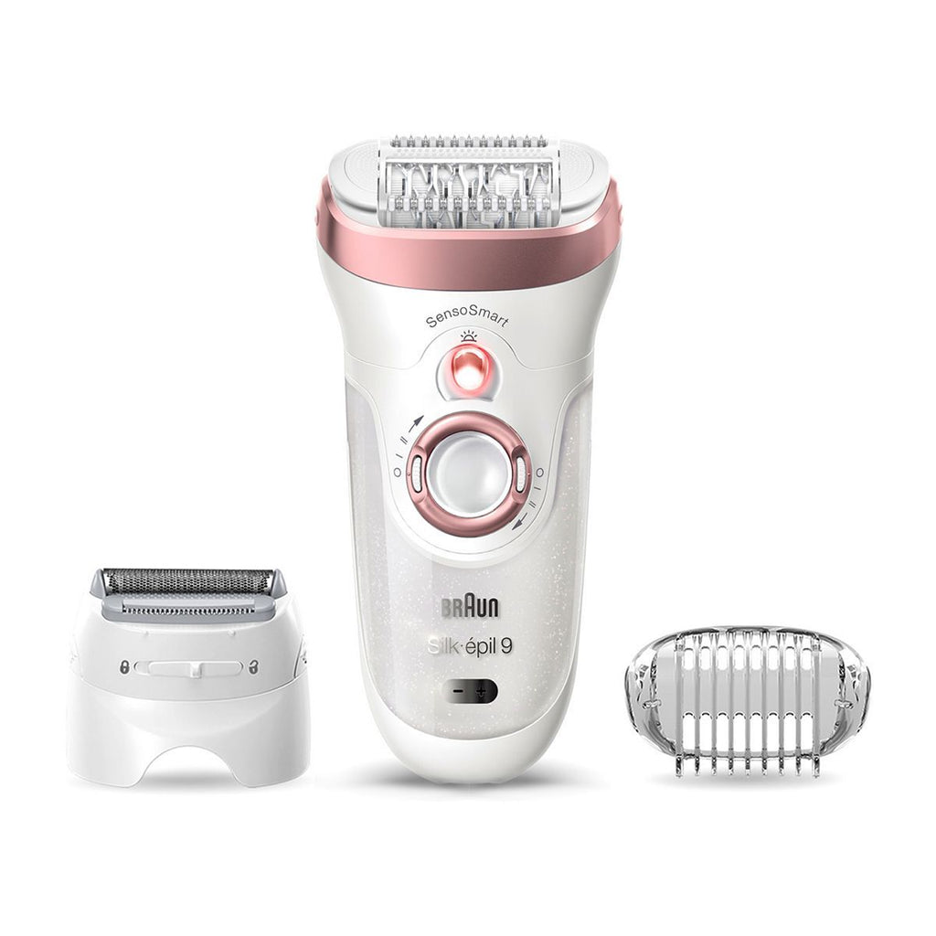 Braun Silk-épil 9, Epliator for Long Lasting Hair Removal - White/Bronze 9-720