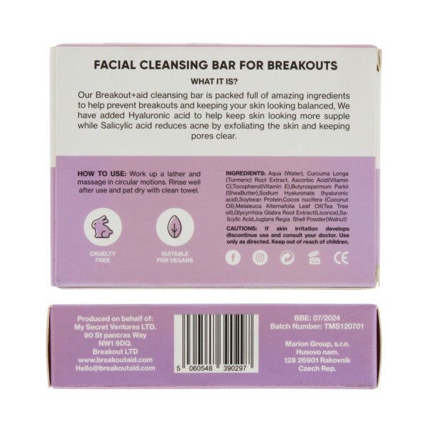 Breakout Aid Facial Cleansing Bar 100g