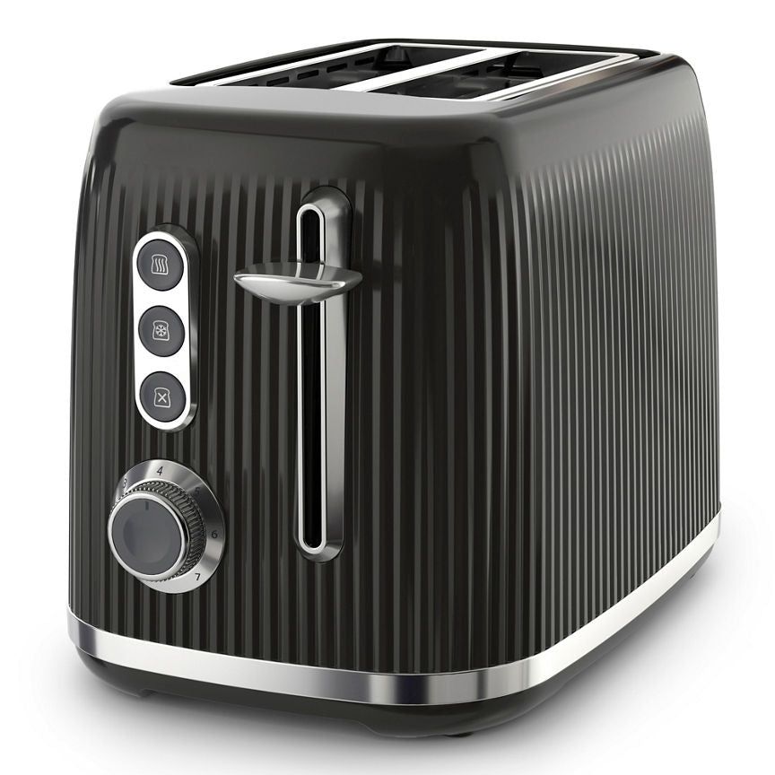 Breville Bold Black 2-Slice Toaster Black &amp;amp; Silver Chrome VTR001