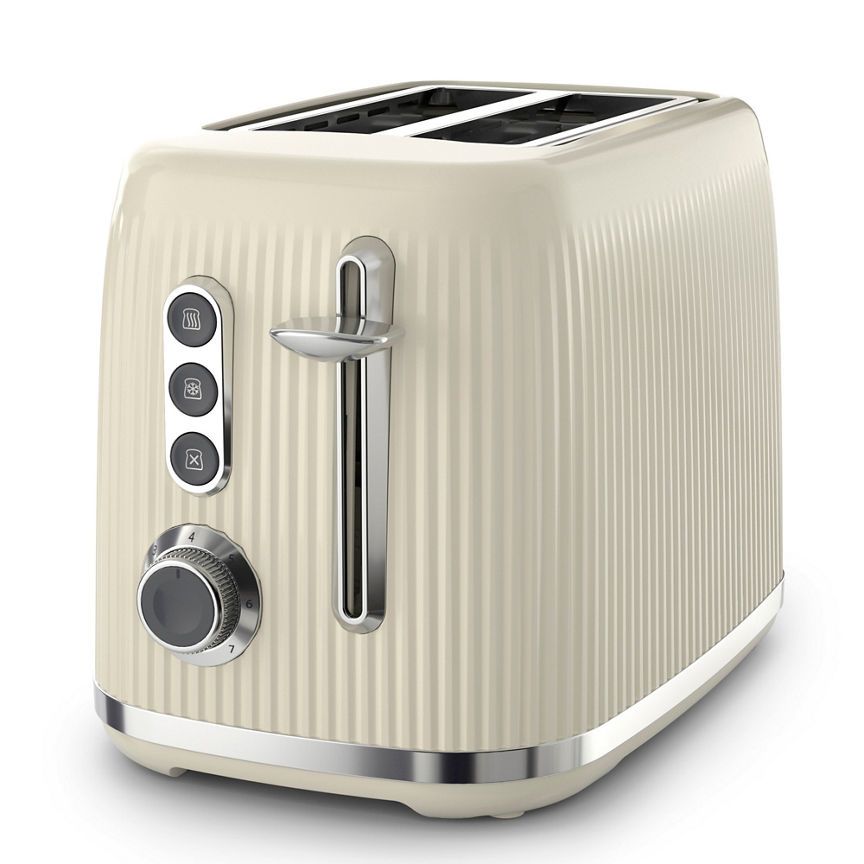 Breville Bold Vanilla Cream 2-Slice Toaster Cream &amp;amp; Silver Chrome VTR003