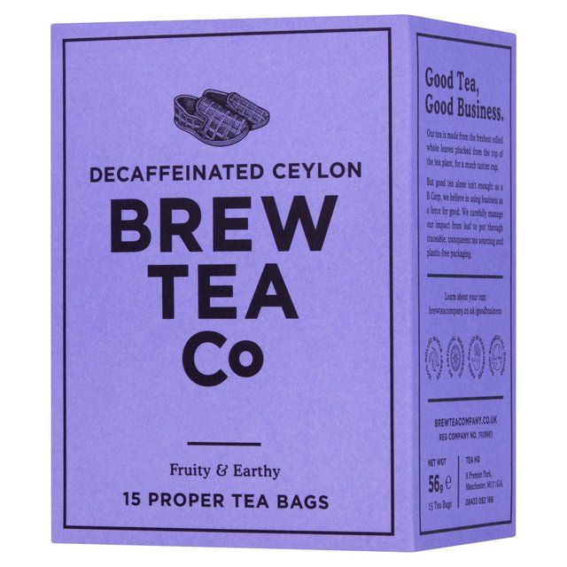 Brew Tea Co CO2 Decaffeinated Tea Bags   15 per pack