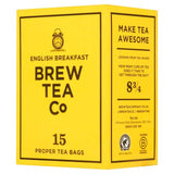 Brew Tea Co English Breakfast Tea Bags   15 per pack