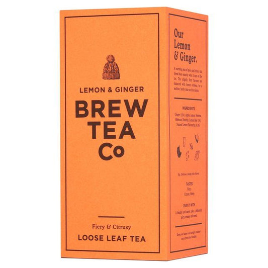 Brew Tea Co Lemon & Ginger Loose Leaf Tea   113g