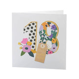 Bright Floral 18th Birthday Card