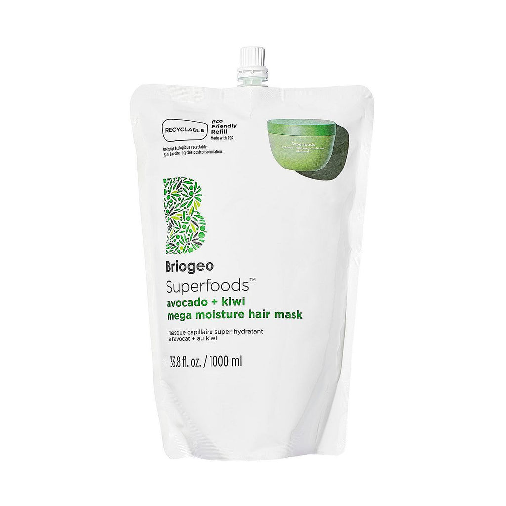 Briogeo Superfoods™ Avocado + Kiwi Mega Moisture Hair Mask Jumbo Pouch 1000ml