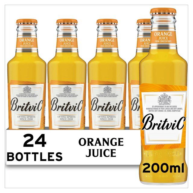 Britvic Orange Juice   24 x 200ml