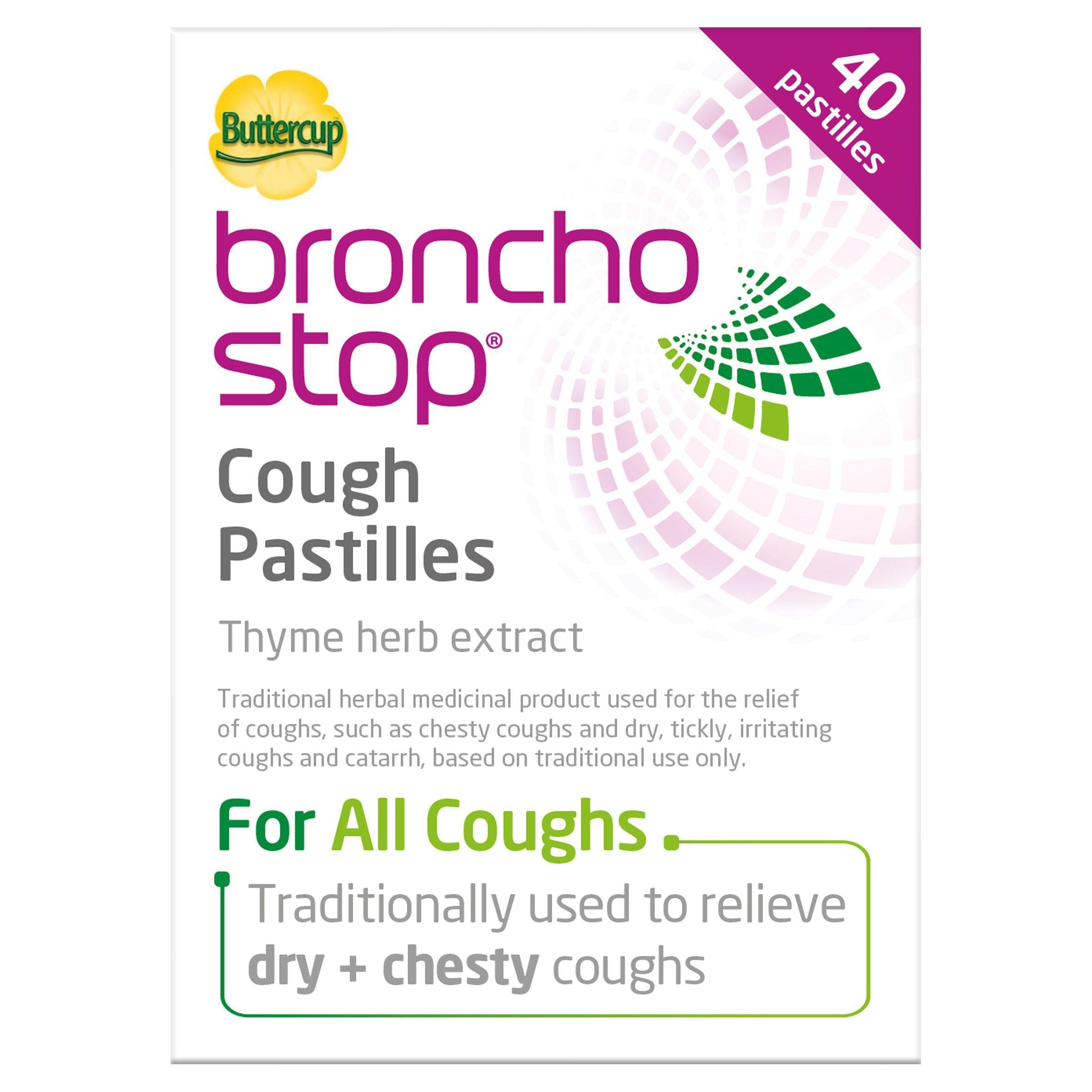 Bronchostop Buttercup Cough Pastilles x40