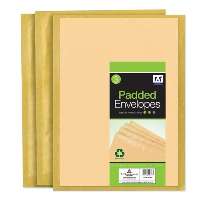 Brown Padded Envelope - K   3 per pack