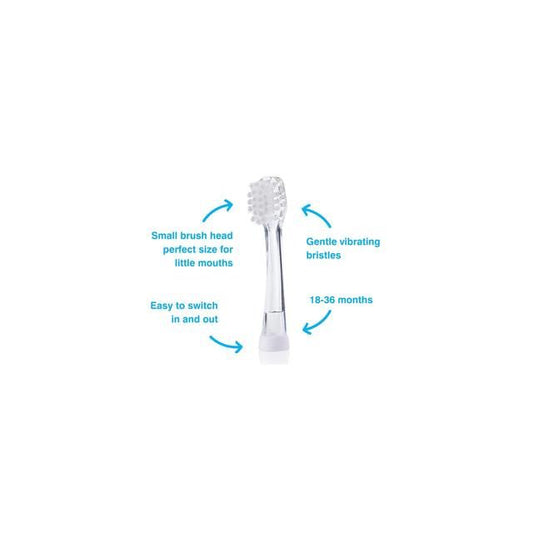 Brush-Baby BabySonic Replacement Toothbrush Heads 18-36 mths   4 per pack