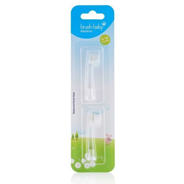 Brush Baby Replacement BabySonic&amp;reg; Toothbrush Heads (2 Pk)