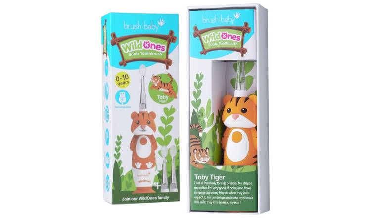 brush-baby WildOnes Tiger Electric Toothbrush - DeepClean