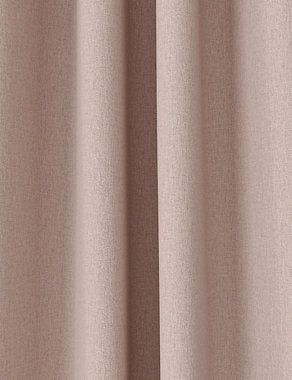 Brushed Pencil Pleat Blackout Curtains - Blush, W117Cm Drop 137Cm Default Title