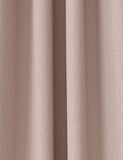 Brushed Pencil Pleat Blackout Curtains - Blush, W117Cm Drop 137Cm Default Title