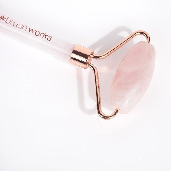 Brushworks Brazilian Rose Quartz Stone Roller