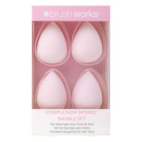 Brushworks Complexion Sponge Set - 4 Pack