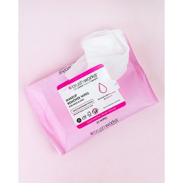 Brushworks Makeup Remover Wipes - 25 Sheets