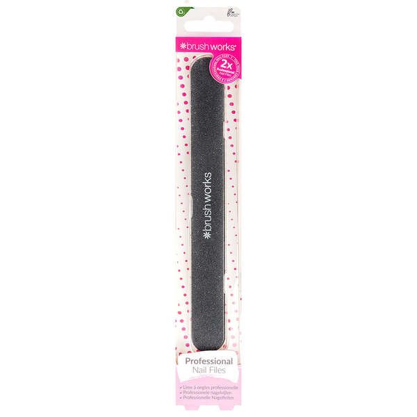 Brushworks Professional Nail Files - 2 Pack