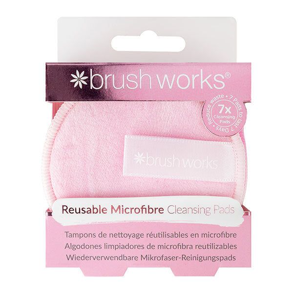 Brushworks Reusable Microfibre Cleansing Pads - 7 Pack