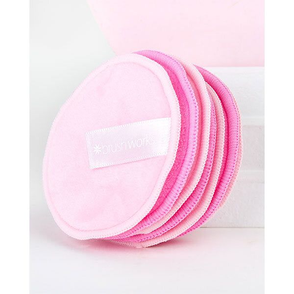 Brushworks Reusable Microfibre Cleansing Pads - 7 Pack