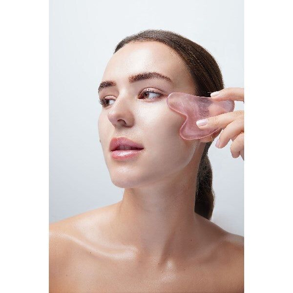 Brushworks Rose Resin Roller &amp;amp; Gua Sha