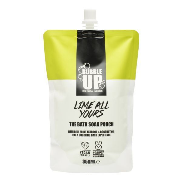 Bubble Up Lime All Yours Set- 4 x Bath Soak Pouch 350ml