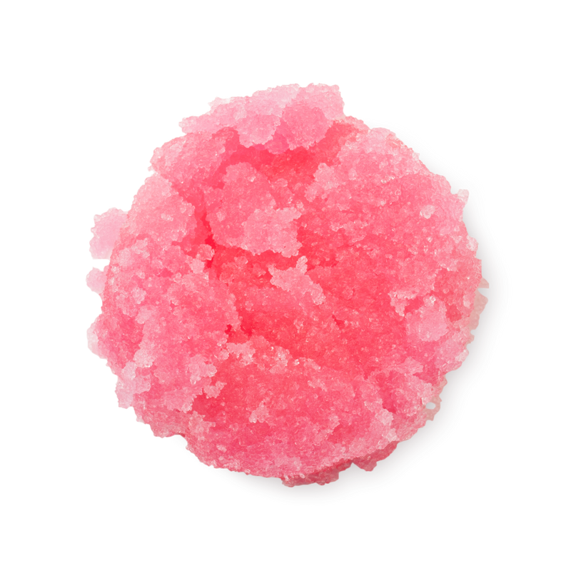 Lip scrub with bubblegum scent and caster sugar, UK version