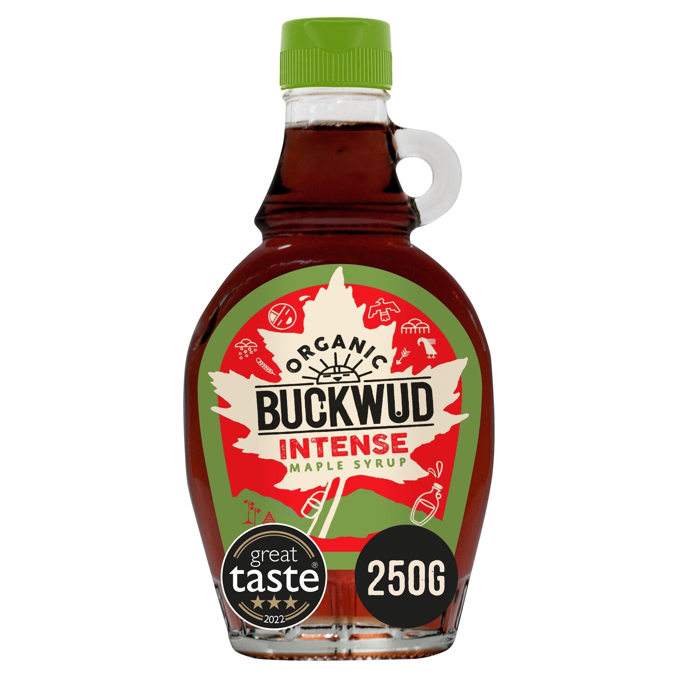 Buckwud økologisk intens kanadisk lønnesirup 250g