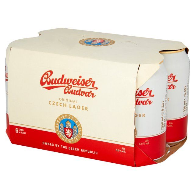 Budweiser Budvar Original Czech Lager Can   6 x 330ml