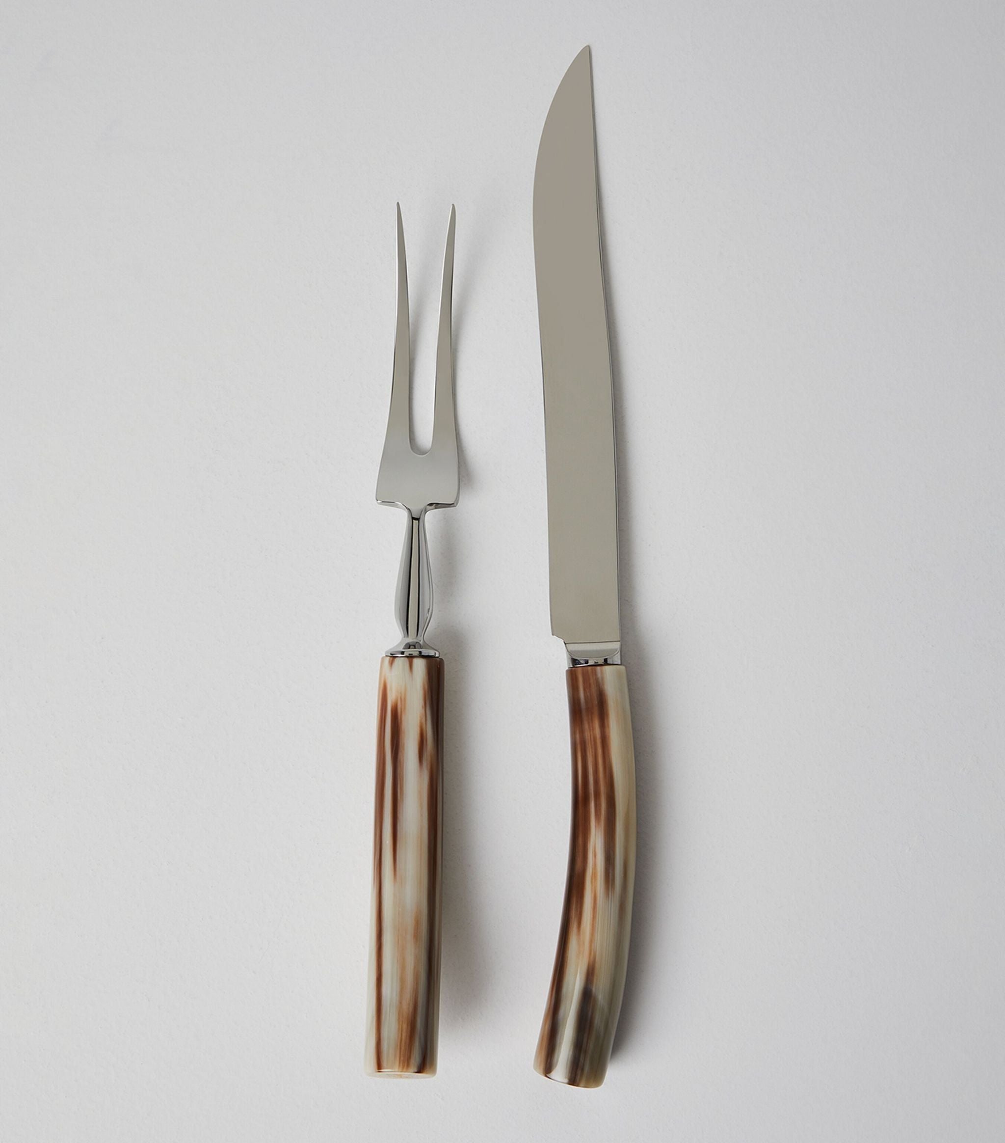 Buffalo Horn and Steel Carving Set