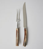 Buffalo Horn and Steel Carving Set