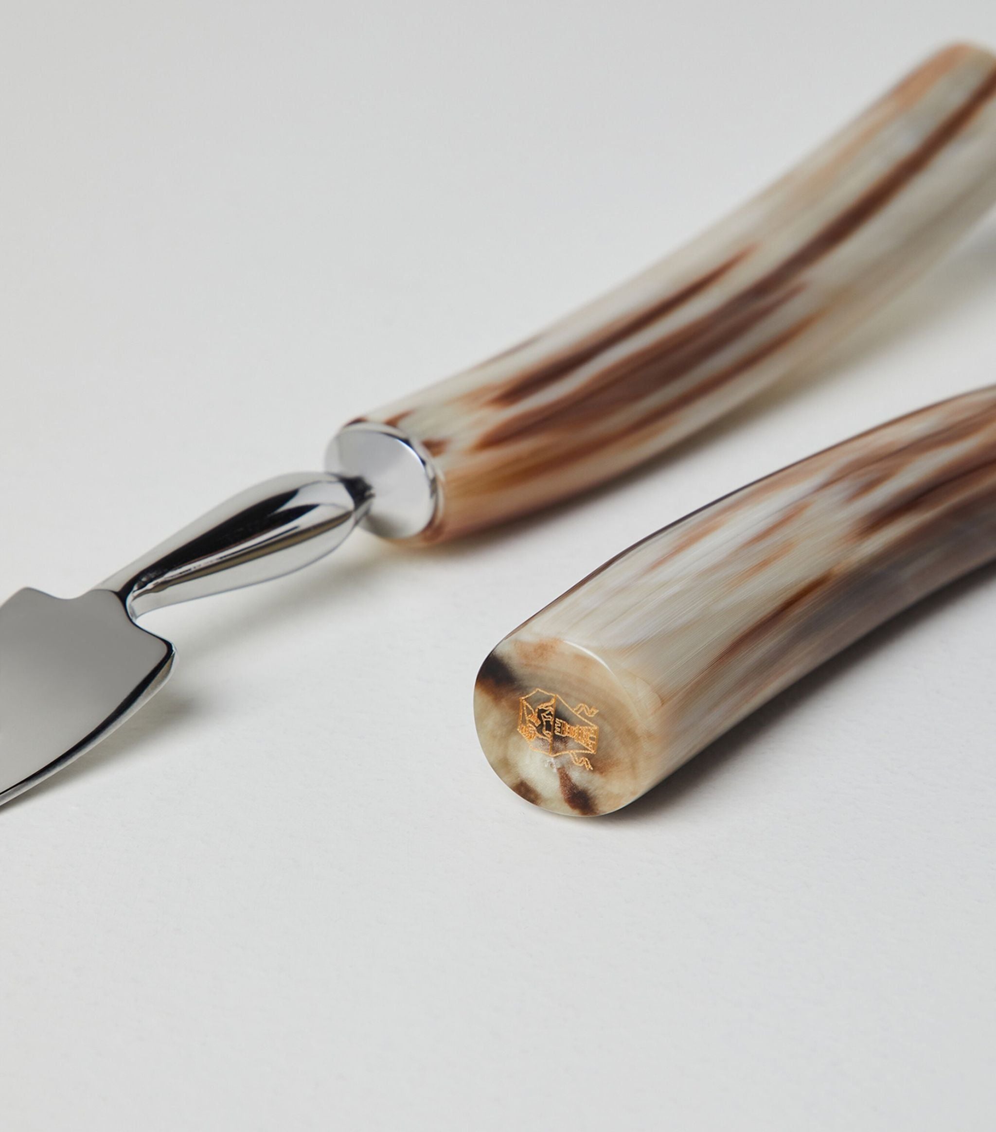 Buffalo Horn and Steel Carving Set