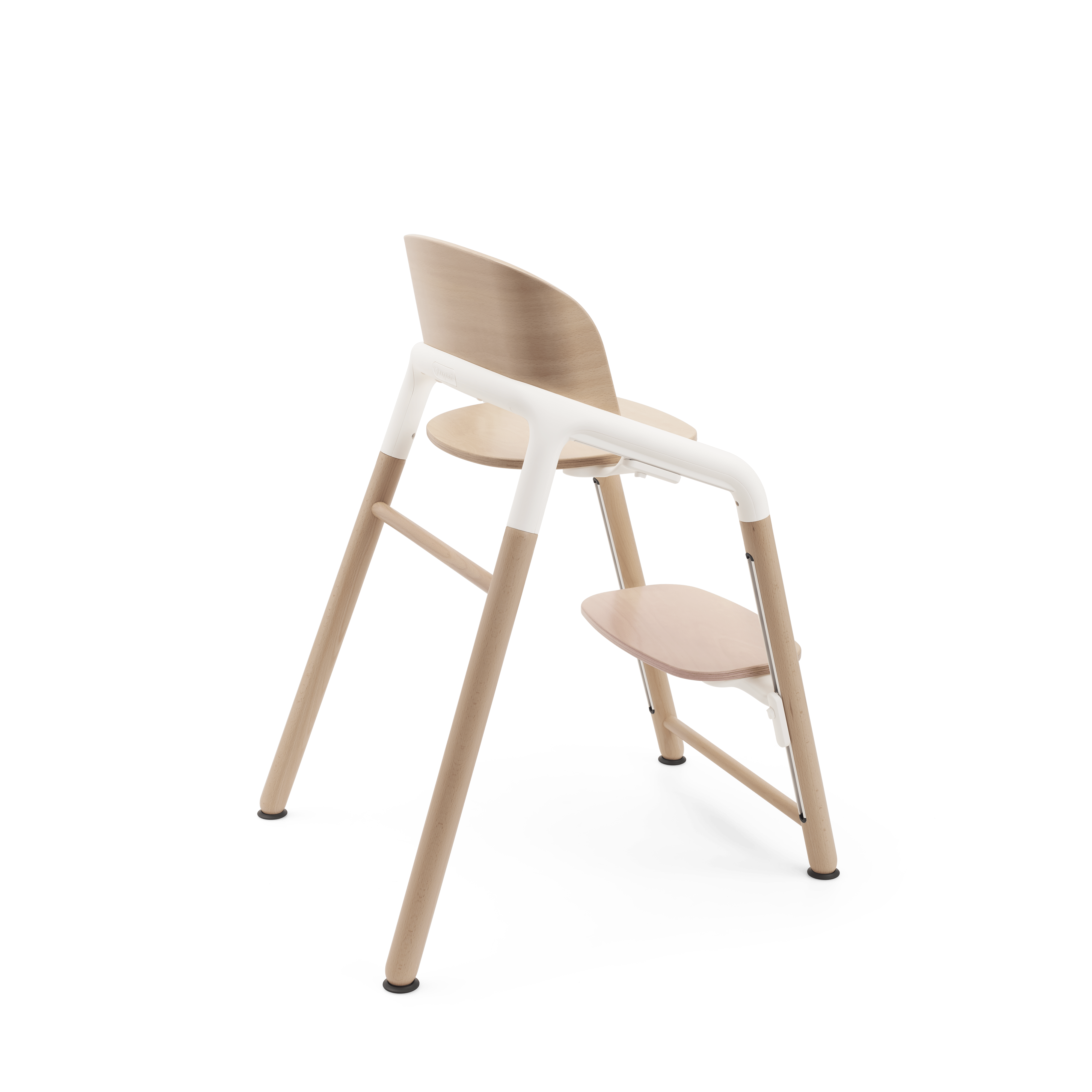 Bugaboo Giraffe highchair base neutral wood white, imported from the UK