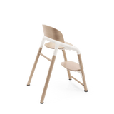 Bugaboo Giraffe highchair base neutral wood white, imported from the UK