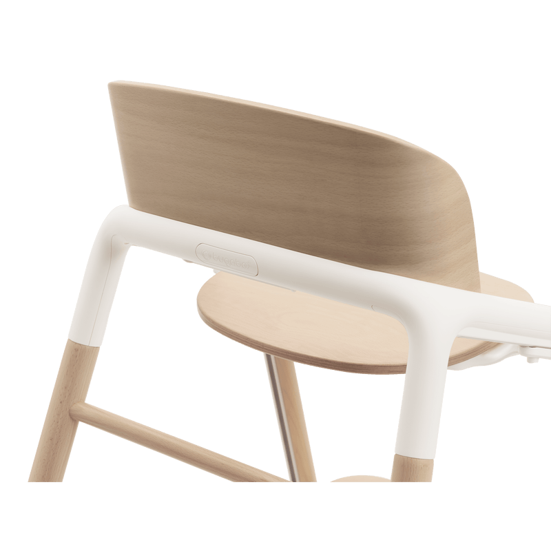 Bugaboo Giraffe highchair base neutral wood white, imported from the UK
