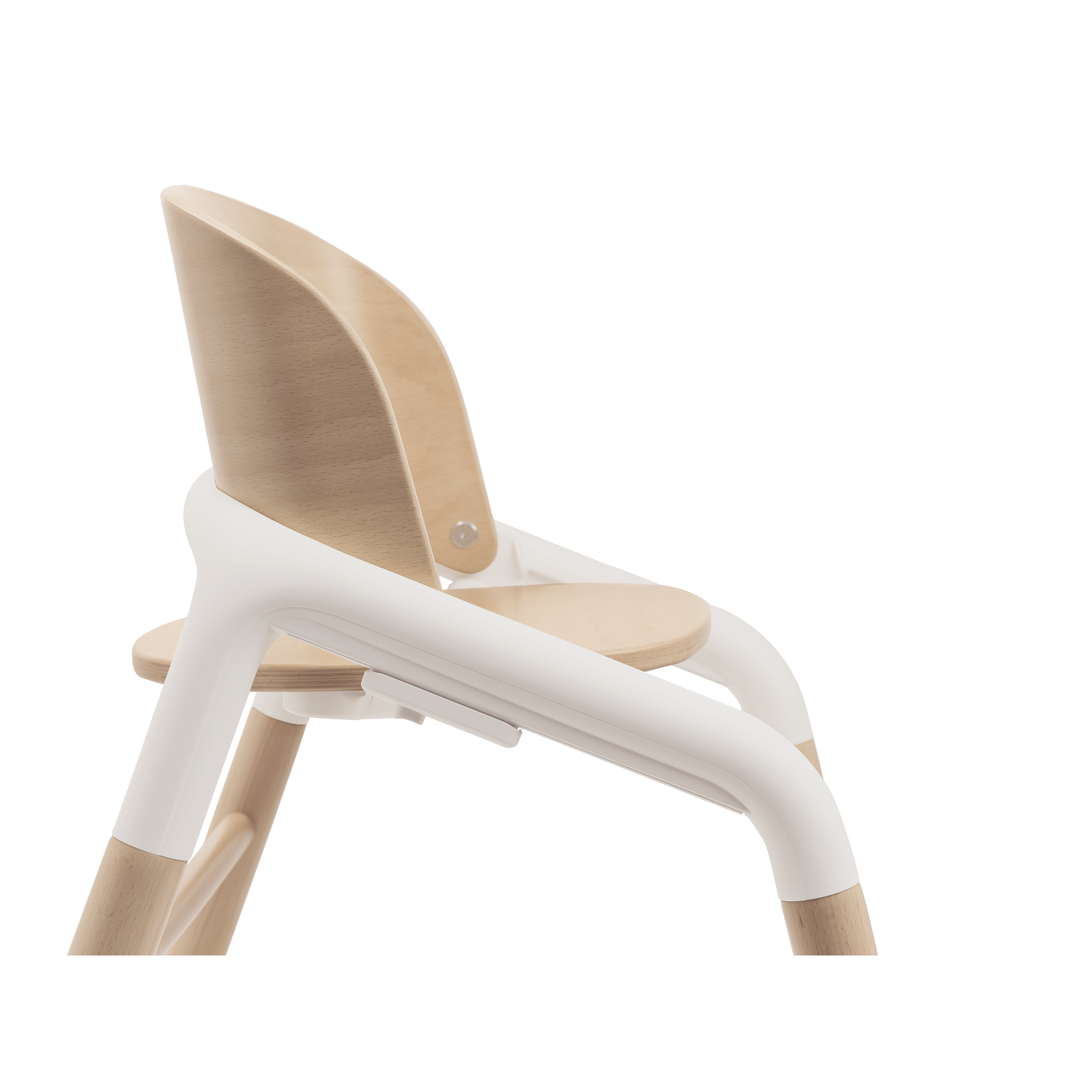 Bugaboo Giraffe highchair base neutral wood white, imported from the UK
