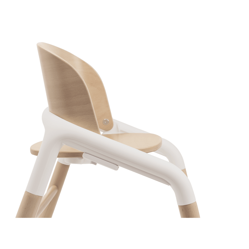 Bugaboo Giraffe highchair base neutral wood white, imported from the UK