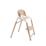 Bugaboo Giraffe highchair base neutral wood white, imported from the UK